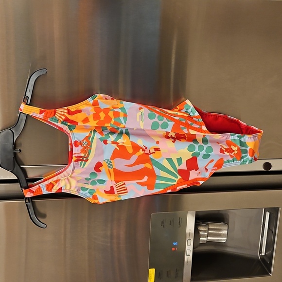 💕FARM RIO x ADIDAS💕 Farm Swimsuit ~ Pearl Citrine 10 NWT - Picture 12 of 16